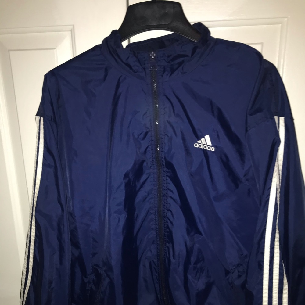 Asides navy blue wind breached jacket